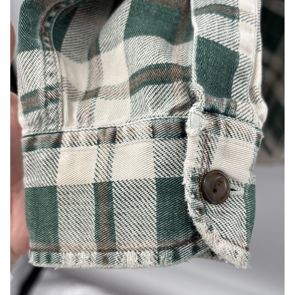 Vintage Abercrombie & Fitch Long Sleeve Button Front Flannel Shirt XL Grunge - Picture 7 of 11